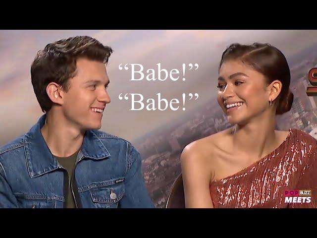 tom holland and zendaya being a married couple for 4 minutes and 12 seconds