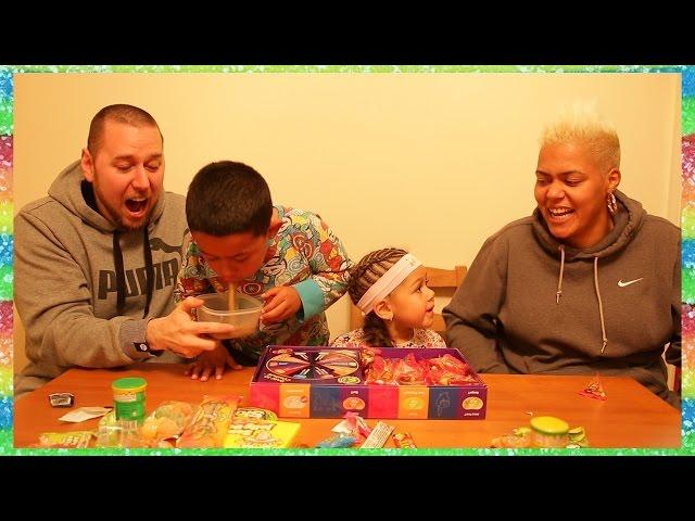 60K SUB SPECIAL | Mystery Super SOUR Candy Box Challenge *VOMIT WARNING*