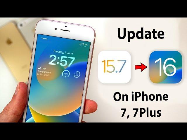 Update iOS 15.7 to iOS 16 || Install iOS 16 on iPhone 7 & 7 Plus