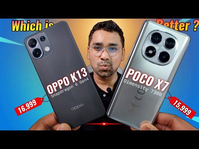OPPO K13 Vs POCO X7 Speed Test & Full Comparison | Best Mobile Under 20k ?