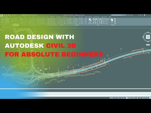 Road Design with Civil 3D for Absolute Beginners