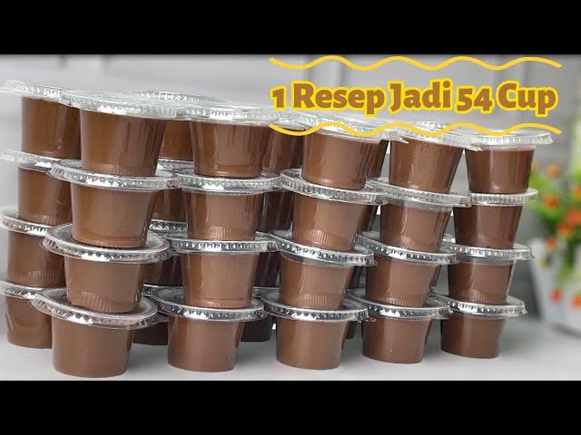 1 Resep jadi 54 Cup Silky puding coklat ‼️Sekampung Sampai tercengang dengan hasilnya
