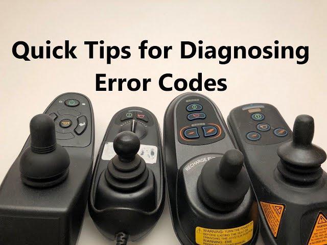 352 999 4477 Quick Tips for diagnosing error fault codes on wheelchair Jazzy and others