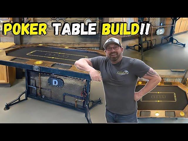 INDUSTRIAL FURNITURE // STEAMPUNK POKER TABLE //  EASTWOOD CONTOUR SCT