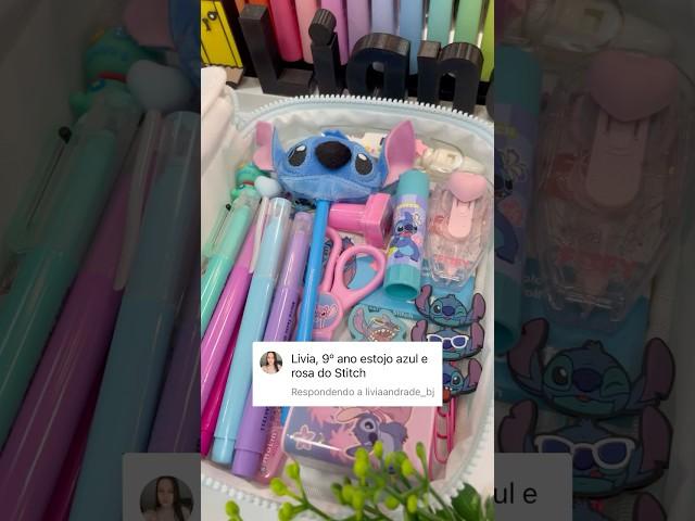 VAMOS MONTAR UM…ESTOJO DO STITCH?🩵#papelarialiane #shortsviral #itu #stitch