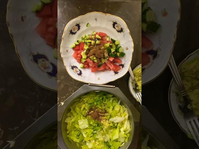 Супер легкий , вкусный и быстрый салат! Уплетают даже дети ! #детокс #салат #салатик #легкийсалат
