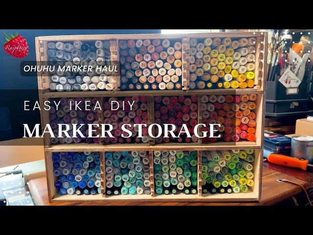 Diy Ikea 400+ Marker Storage with Ohuhu 320 Marker haul and unbox