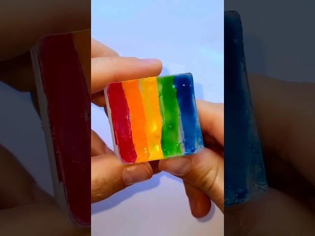 DIY Rainbow Ice  #art #artwork #paint #painting #draw #drawing #sketch #satisfying #artist