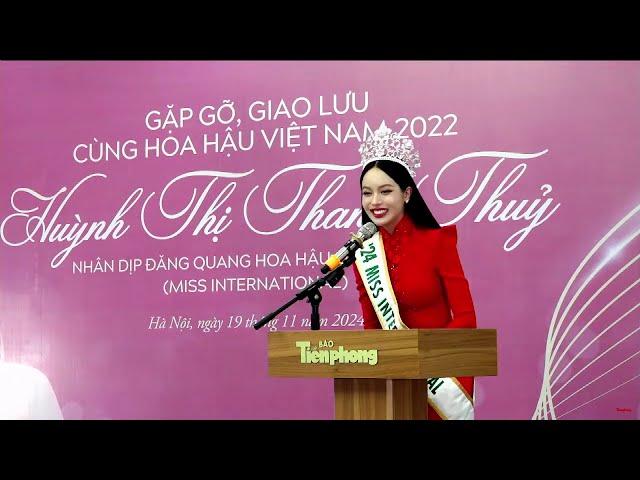 [Trực tiếp] Hoa hậu Huỳnh Thị Thanh Thủy gặp gỡ, giao lưu tại Báo Tiền Phong