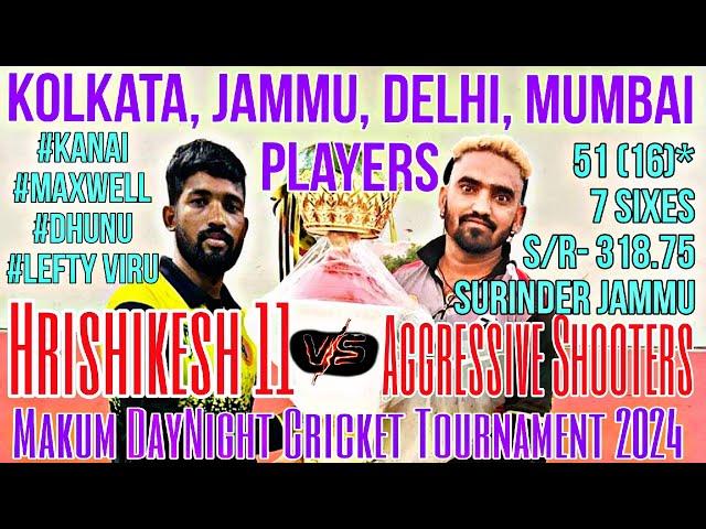 Rishikesh 11 Vs Aggressive Shooters #makum #tennisballcricket Tournament 2024