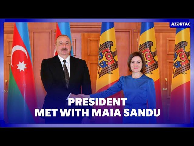 President of Azerbaijan Ilham Aliyev met with President of Moldova Maia Sandu in Chișinău