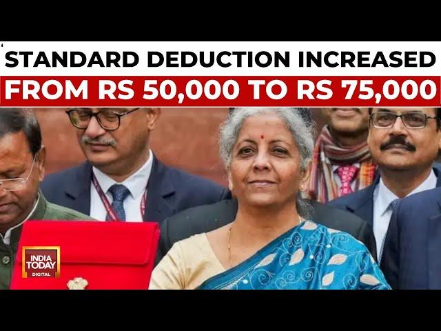 Union Budget 2024 New Tax Regime | Standard Deduction Increased From 50,000 To 75,000 | India Today