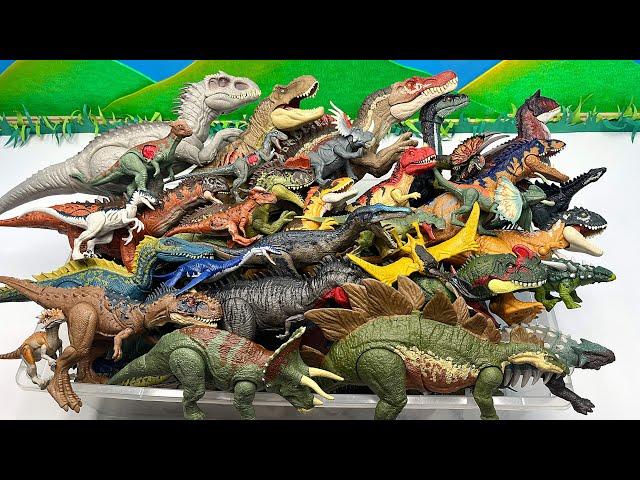 Full Dinosaur Box | Jurassic World Dinos And Schleich Dinos 가득찬 공룡박스 공룡 이름 배우기