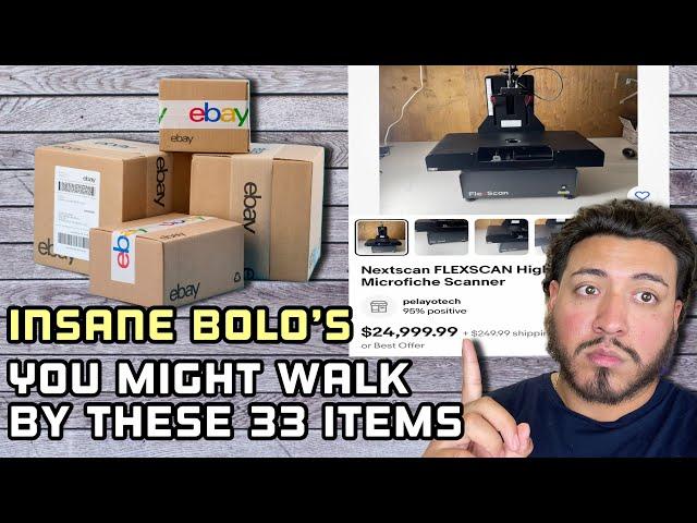 33 Over Looked items That Sell For INSANE Profits On EBay / ULTIMATE BOLO LIST