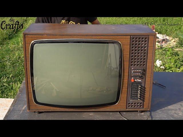 Turn An Old TV Into Shelf Storage Unit