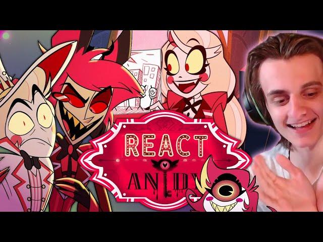 Hazbin Hotel FULL SEASON 1 REACTION - React Andy