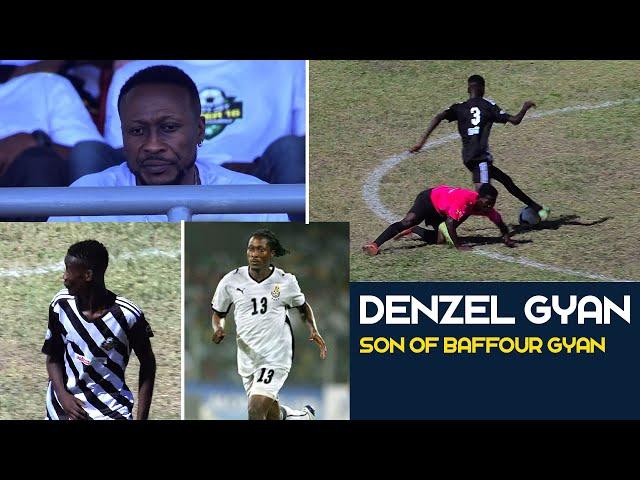 Denzel Gyan, son of Baffour Gyan, Plays in U16 tourney as his dad beams with pride.  #football"