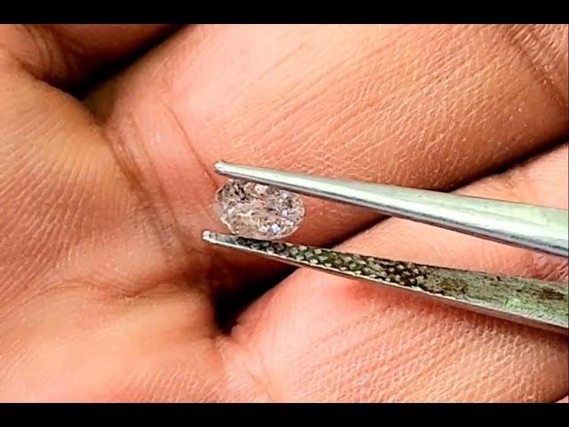 1.09cts 6.4mm Natural Loose salt n Pepper Diamond