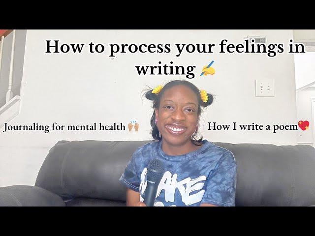 How to Acknowledge your FEELINGS in POETRY ️ My 5 step Poem Process | Daily Journaling