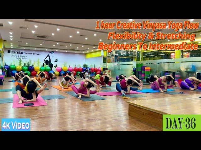 DAY-36 1 Hour Creative Vinyasa Yoga Flow Flexibility & Stretching | Master Ranjeet Singh Bhatia |