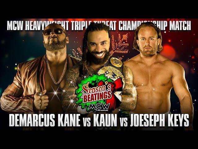 Kaun will defend the MCW Championship in a HUGE main event at Seasons Beatings