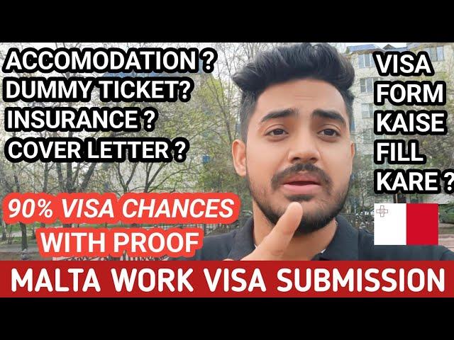 MALTA WORK VISA DOCUMENTS ? 90% VISA CHANCES ? MALTA WORK PERMIT 2024 || MALTA JOBS FOR INDIANS