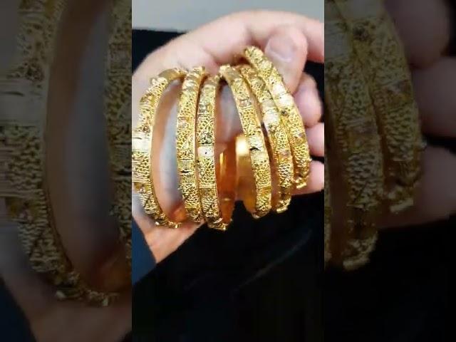 New Gold Plated Stone Bangles #shorts #zaincosmetics #fashion