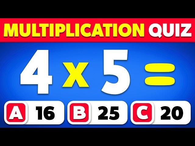 Can You Pass This Multiplication Quiz...? ️ | Multiplication Table Quiz