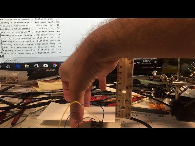 Adafruit VL53L0X Micro-LIDAR Distance Sensor Accuracy Test