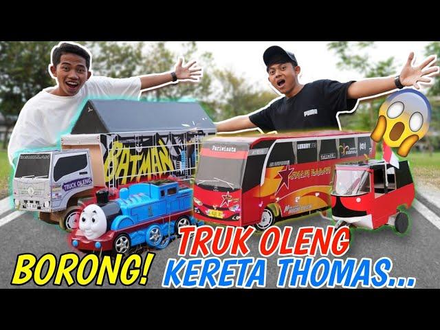 BORONG MAINAN TRUK OLENG, BUS TELOLET, BAJAI, DAN KERETA API DIPASAR SAMPE HABIS?! | Mikael TubeHD