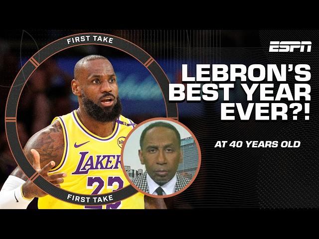 Stephen A. gives LeBron his 40-year old flowers  'BUT HE'S HAD BETTER SEASONS!' ️ | First Take