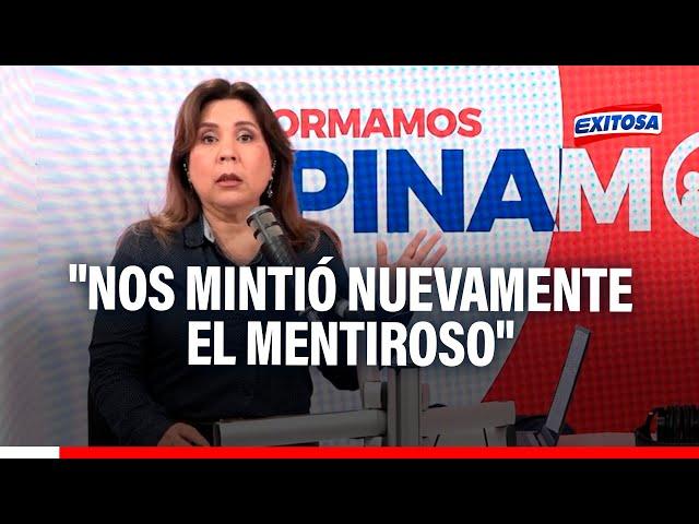 Karina Novoa sobre descompensación de Alejandro Toledo: "Nos mintió nuevamente el mentiroso"