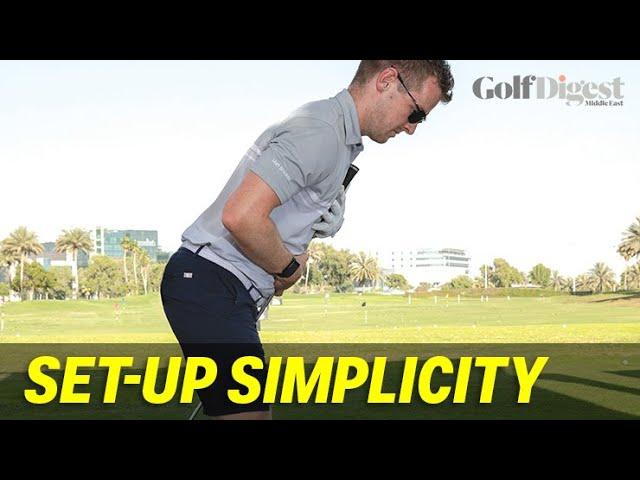 Perfect golf swing set-up and posture