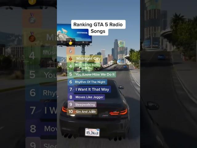 Ranking GTA 5 Radio Songs #shorts