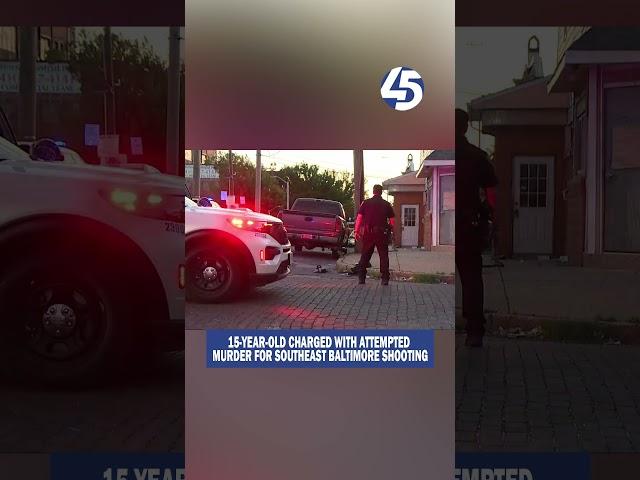15-year-old charged with attempted murder for Southeast Baltimore shooting