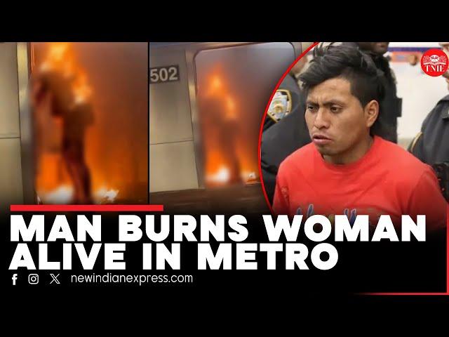 TRIGGER WARNING: Man kills woman by setting her on fire in a subway | New York City