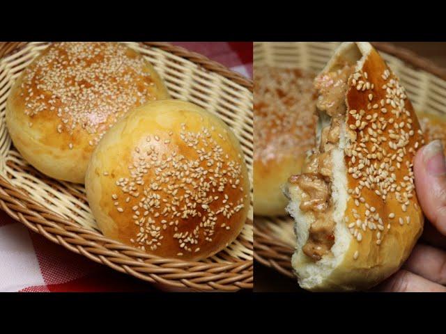 Chicken Buns Recipe , Homemade Buns Recipe,