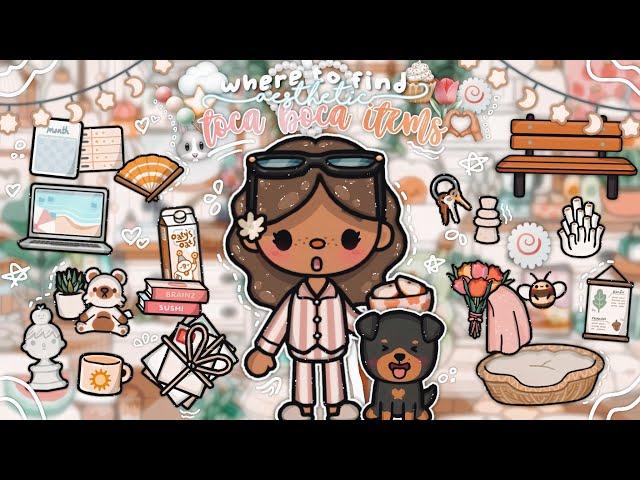 ⊹ ࣪ ˖ Where to find *AESTHETIC* items in toca  || *voiced*  || Toca boca life world ˙ . ꒷