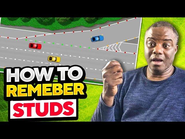 Reflective studs on a motorway to pass your theory test | Driving theory uk