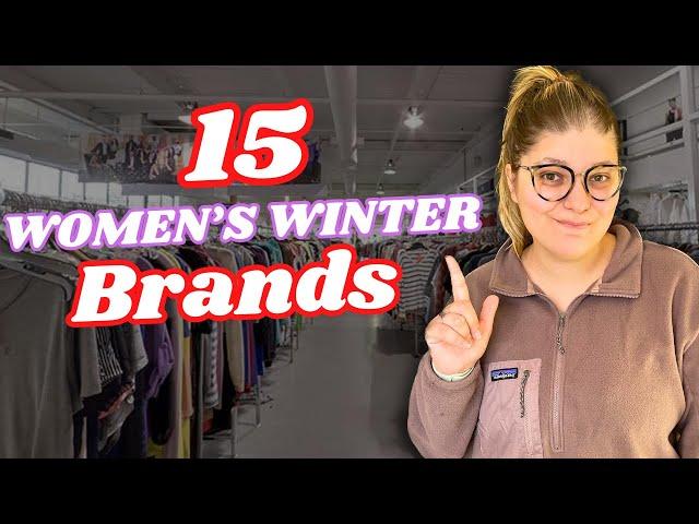 15 BEST WOMEN'S BRANDS TO THRIFT & RESELL FOR WINTER!