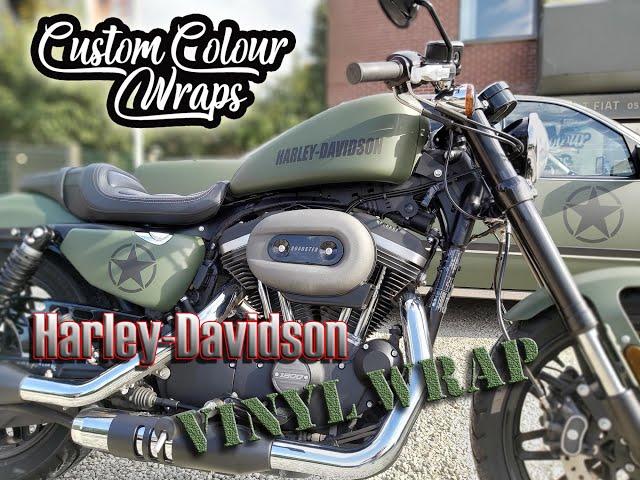 Harley-Davidson vinyl wrap US Army style!