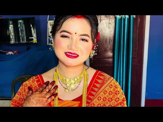 Bodo Wedding Vlog || Bridal Makeup ‍ ||