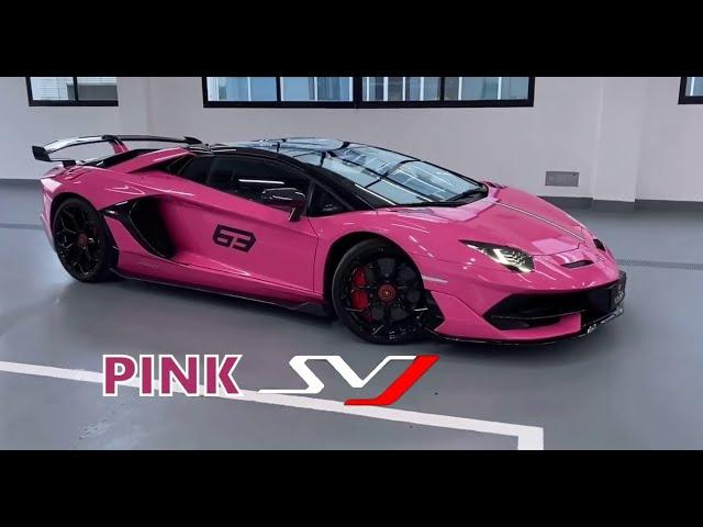 First Pink Lamborghini Aventador SVJ!