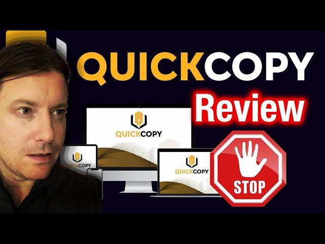 QuickCopy Review  2/10 NOT WORTH IT  Honest Quick Copy Review