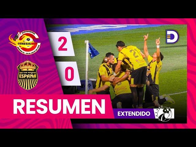 Génesis 2 - 0 Real España | Jornada 10 | Liga Nacional - Clausura 2024 - 2025