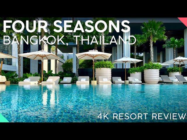 FOUR SEASONS HOTEL Bangkok, Thailand【4K Tour & Review】SHOW STOPPING 5-Star Hotel