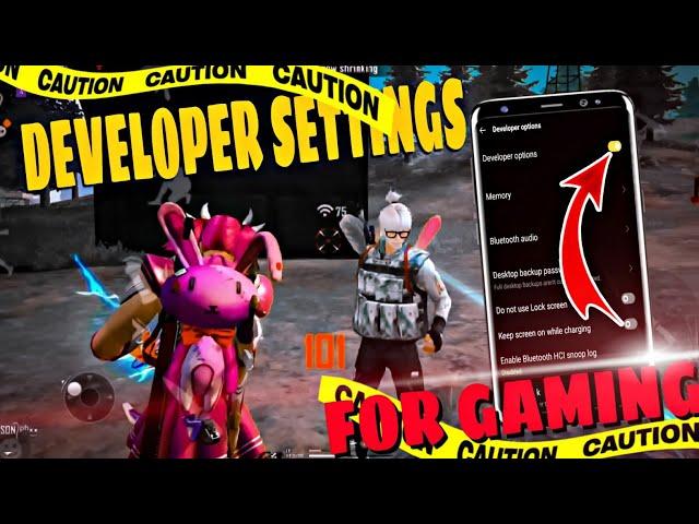 60Fps Developer Settings For Gaming | Enable HDR Graphics Free Fire Fix Lag!