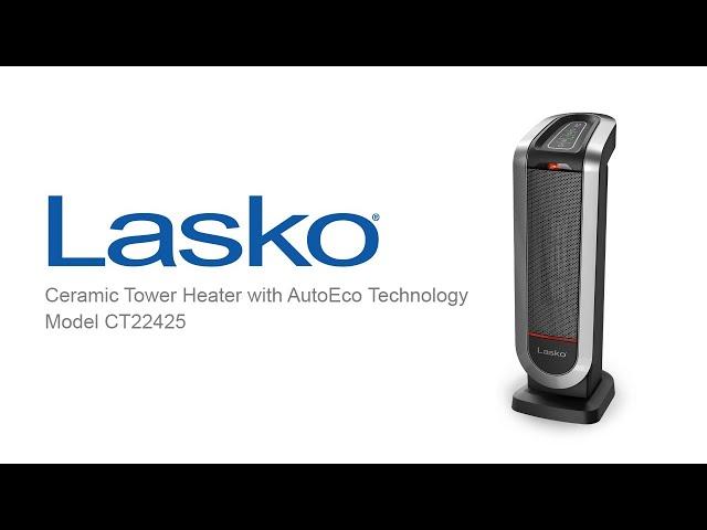 Lasko Ceramic Tower Heater with AutoEco Technology, Model CT22425