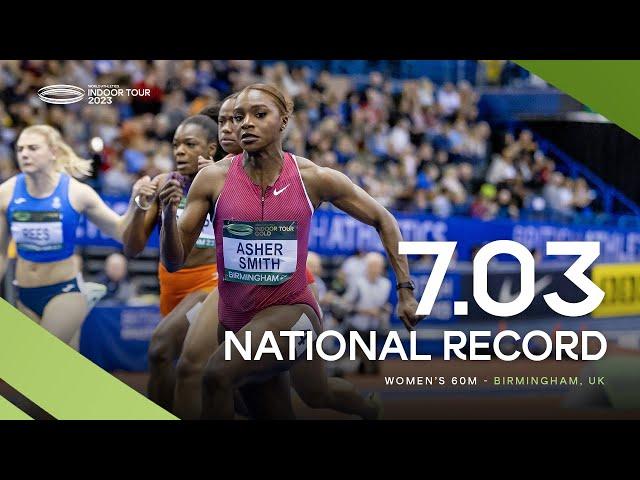 Another national 60m record for Asher-Smith  | World Indoor Tour 2023