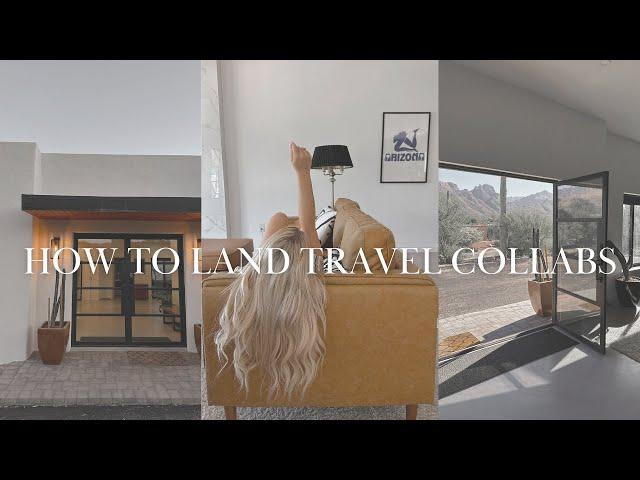 how to travel for free as a content creator